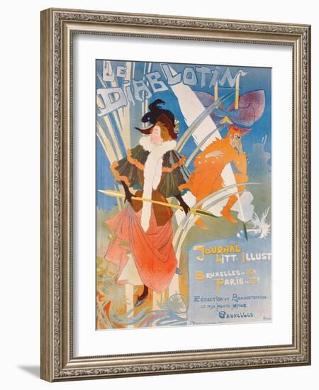 Cover Illustration of 'Le Diablotin' Magazine-Georges de Feure-Framed Giclee Print