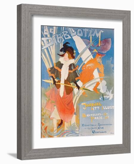 Cover Illustration of 'Le Diablotin' Magazine-Georges de Feure-Framed Giclee Print