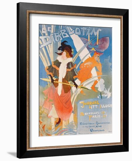 Cover Illustration of 'Le Diablotin' Magazine-Georges de Feure-Framed Giclee Print