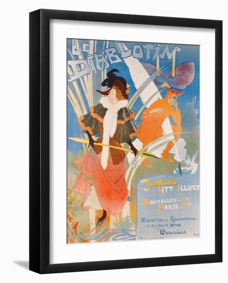 Cover Illustration of 'Le Diablotin' Magazine-Georges de Feure-Framed Giclee Print