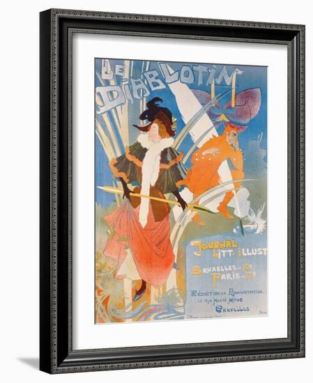 Cover Illustration of 'Le Diablotin' Magazine-Georges de Feure-Framed Giclee Print