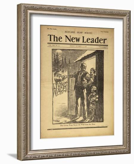 Cover Illustration of the New Leader-null-Framed Giclee Print