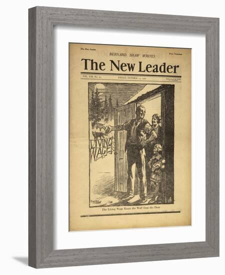 Cover Illustration of the New Leader-null-Framed Giclee Print