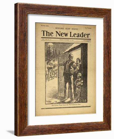 Cover Illustration of the New Leader-null-Framed Giclee Print