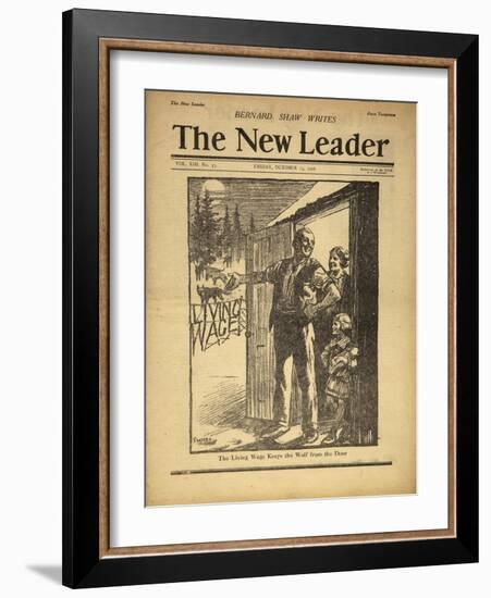 Cover Illustration of the New Leader-null-Framed Giclee Print