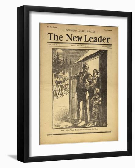 Cover Illustration of the New Leader-null-Framed Giclee Print