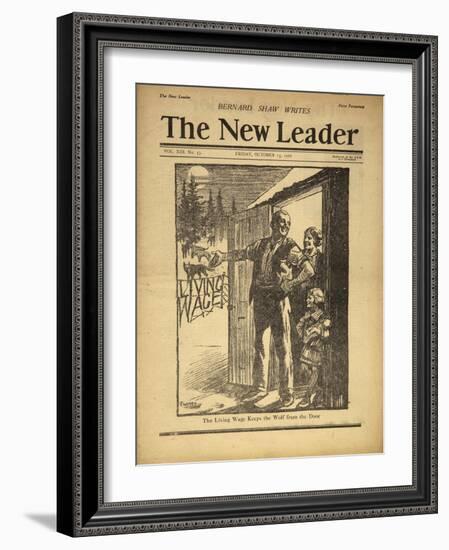 Cover Illustration of the New Leader-null-Framed Giclee Print