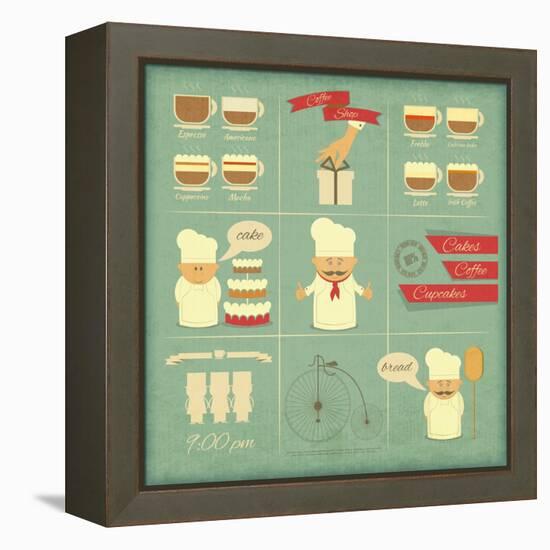 Cover Menu For Bakery-elfivetrov-Framed Stretched Canvas