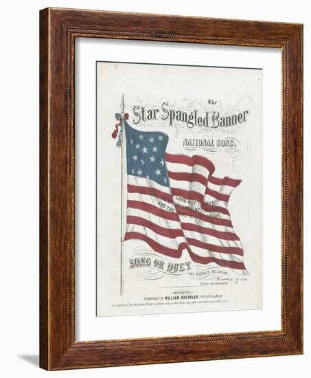 Cover of a Musical Score of the Star-Spangled Banner-null-Framed Giclee Print