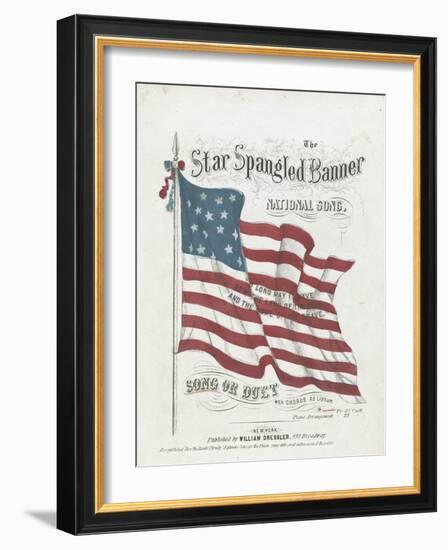 Cover of a Musical Score of the Star-Spangled Banner-null-Framed Giclee Print