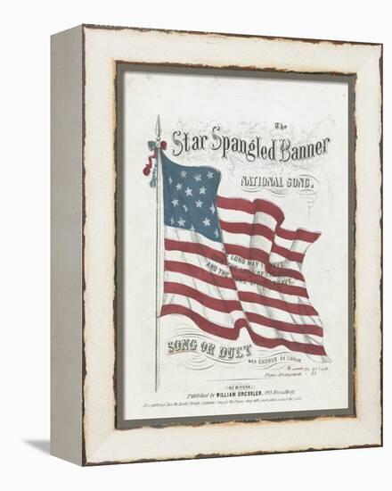 Cover of a Musical Score of the Star-Spangled Banner-null-Framed Premier Image Canvas