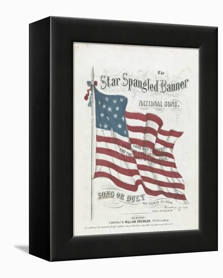 Cover of a Musical Score of the Star-Spangled Banner-null-Framed Premier Image Canvas