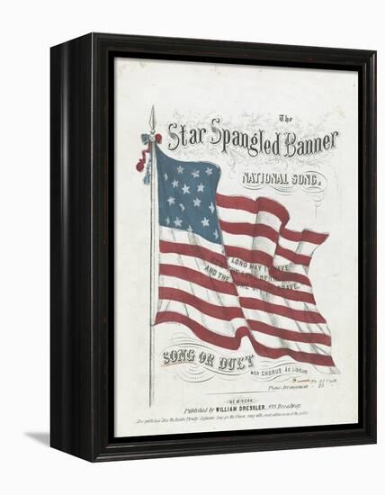 Cover of a Musical Score of the Star-Spangled Banner-null-Framed Premier Image Canvas