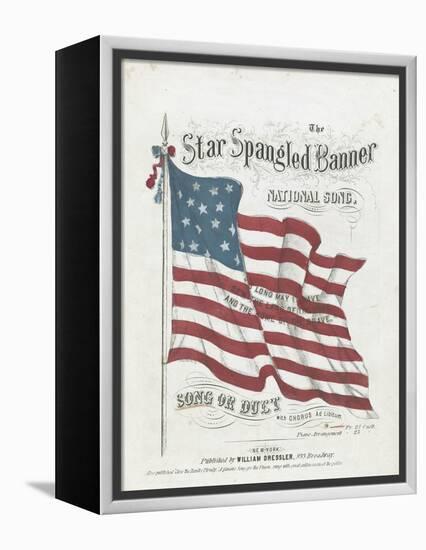 Cover of a Musical Score of the Star-Spangled Banner-null-Framed Premier Image Canvas