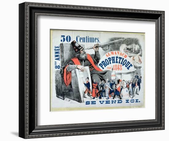 Cover of a Prophetic Almanac Depicting Nostradamus-null-Framed Giclee Print