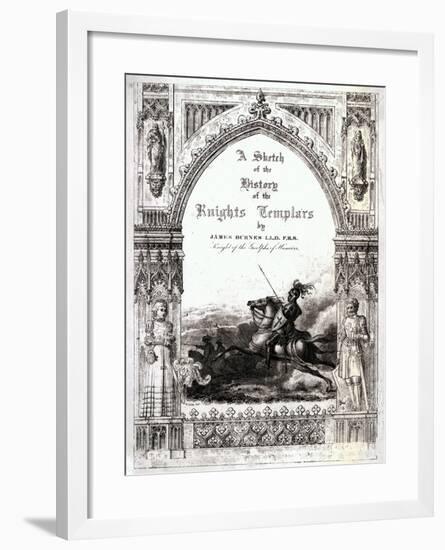 Cover of 'A Sketch of the History of the Knights Templars', by James Burnes-null-Framed Giclee Print