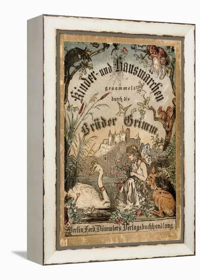 Cover of Brothers' Grimm Tales from a German Edition Published in Berlin, 1865-null-Framed Premier Image Canvas