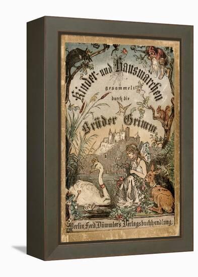 Cover of Brothers' Grimm Tales from a German Edition Published in Berlin, 1865-null-Framed Premier Image Canvas