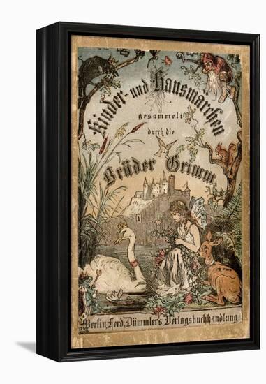 Cover of Brothers' Grimm Tales from a German Edition Published in Berlin, 1865-null-Framed Premier Image Canvas