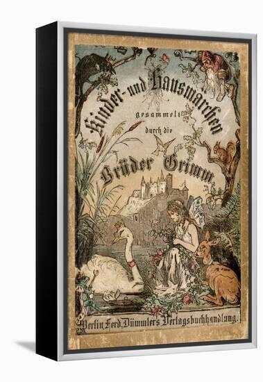 Cover of Brothers' Grimm Tales from a German Edition Published in Berlin, 1865-null-Framed Premier Image Canvas