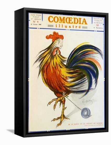 Cover of 'Comoedia Illustre', February 15, 1909-Leonetto Cappiello-Framed Premier Image Canvas