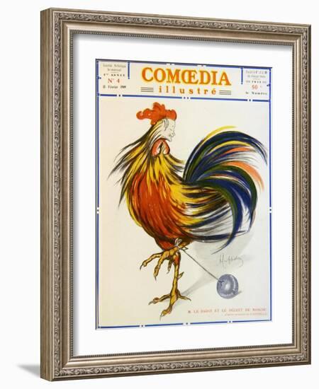 Cover of 'Comoedia Illustre', February 15, 1909-Leonetto Cappiello-Framed Giclee Print