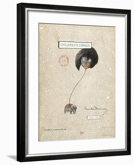 Cover of First Edition of Score for Children's Corner, Suite for Solo Piano by Claude Debussy-null-Framed Giclee Print