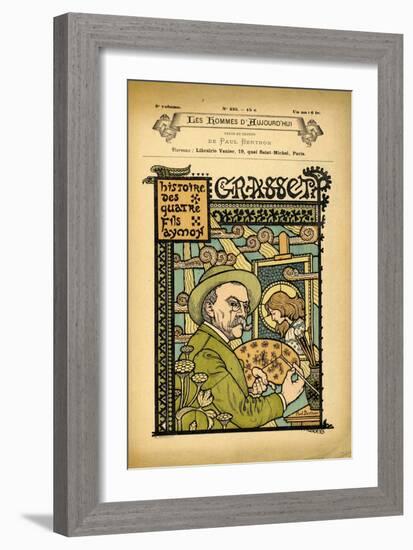 Cover of Les Hommes D'aujourd'hui, Number 425,, Illustration by Paul Berton (1872-1909): Art, Art N-Eugene Grasset-Framed Giclee Print