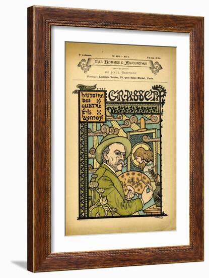 Cover of Les Hommes D'aujourd'hui, Number 425,, Illustration by Paul Berton (1872-1909): Art, Art N-Eugene Grasset-Framed Giclee Print