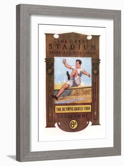 Cover of Programme for 1908 Olympic Games in London-null-Framed Premium Giclee Print