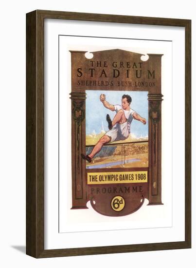 Cover of Programme for 1908 Olympic Games in London-null-Framed Premium Giclee Print