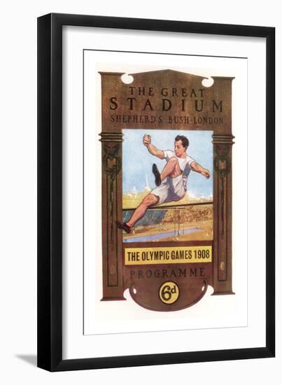 Cover of Programme for 1908 Olympic Games in London-null-Framed Premium Giclee Print