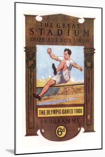 Cover of Programme for 1908 Olympic Games in London-null-Mounted Premium Giclee Print