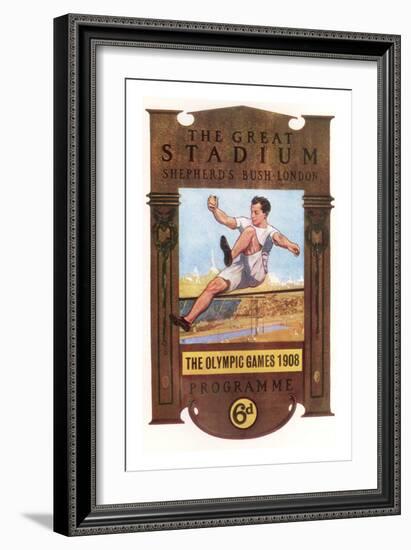 Cover of Programme for 1908 Olympic Games in London-null-Framed Premium Giclee Print