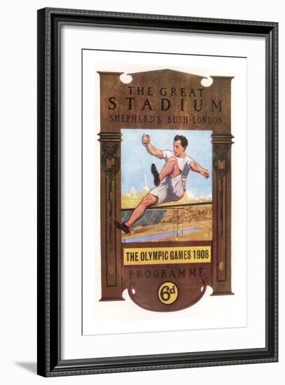 Cover of Programme for 1908 Olympic Games in London-null-Framed Giclee Print