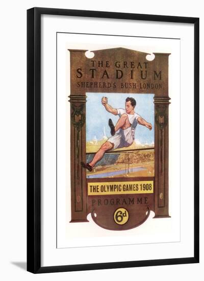 Cover of Programme for 1908 Olympic Games in London-null-Framed Giclee Print