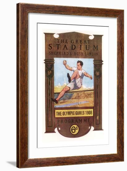 Cover of Programme for 1908 Olympic Games in London-null-Framed Giclee Print