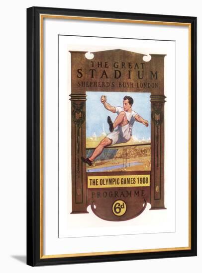 Cover of Programme for 1908 Olympic Games in London-null-Framed Giclee Print