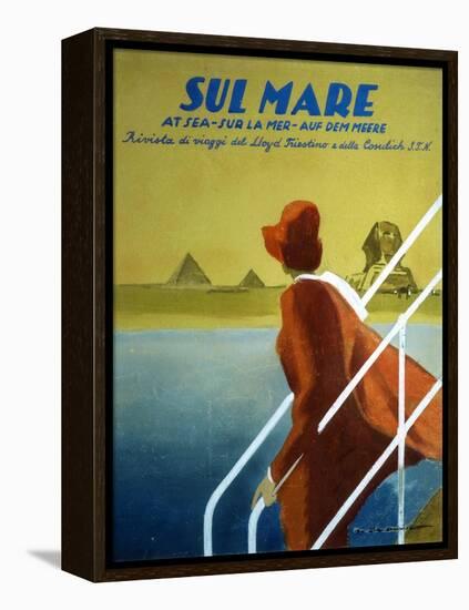 Cover of Publicity Magazine for Lloyd Triestino Shipping Line Sul Mare, 1931-Marcello Dudovich-Framed Premier Image Canvas