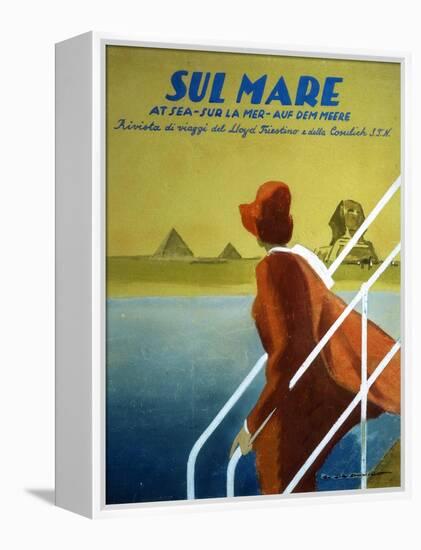 Cover of Publicity Magazine for Lloyd Triestino Shipping Line Sul Mare, 1931-Marcello Dudovich-Framed Premier Image Canvas