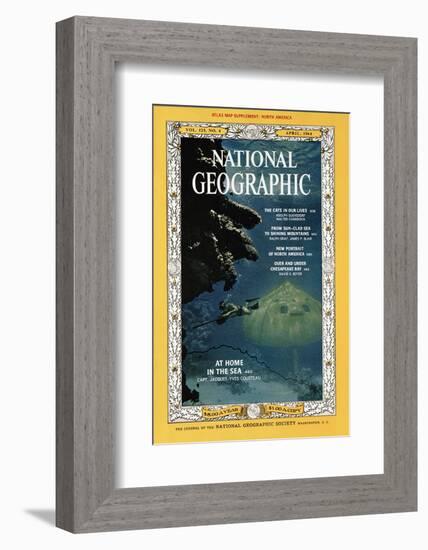 Cover of the April, 1964 National Geographic Magazine-Robert Goodman-Framed Photographic Print