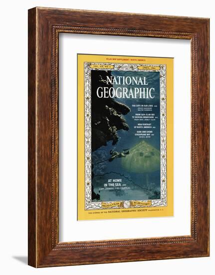 Cover of the April, 1964 National Geographic Magazine-Robert Goodman-Framed Photographic Print