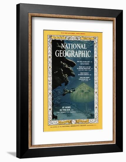 Cover of the April, 1964 National Geographic Magazine-Robert Goodman-Framed Photographic Print