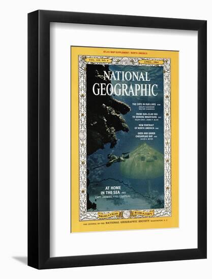 Cover of the April, 1964 National Geographic Magazine-Robert Goodman-Framed Photographic Print