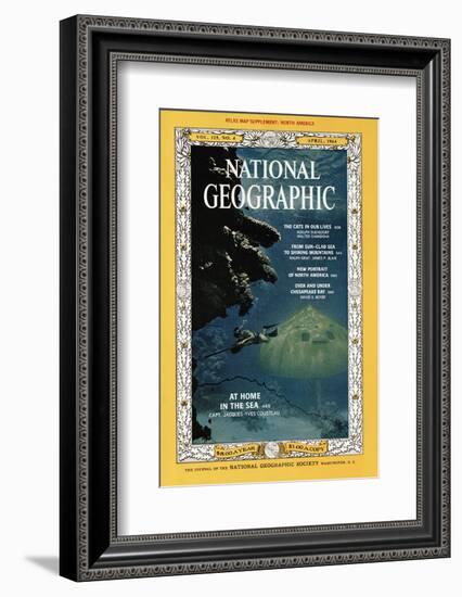 Cover of the April, 1964 National Geographic Magazine-Robert Goodman-Framed Photographic Print