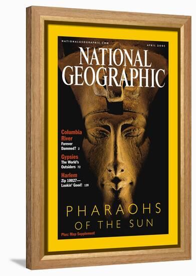 Cover of the April, 2001 National Geographic Magazine-Kenneth Garrett-Framed Premier Image Canvas
