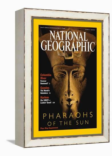 Cover of the April, 2001 National Geographic Magazine-Kenneth Garrett-Framed Premier Image Canvas