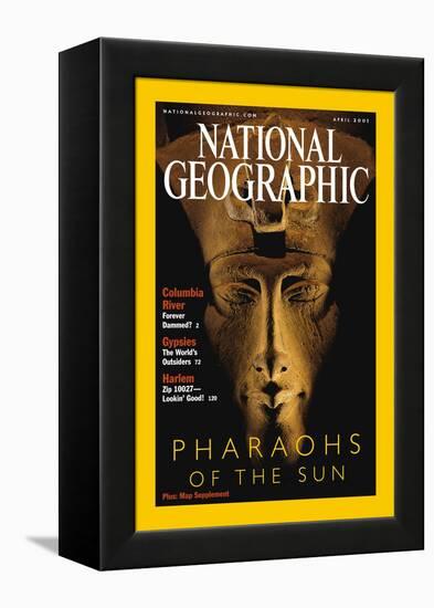 Cover of the April, 2001 National Geographic Magazine-Kenneth Garrett-Framed Premier Image Canvas