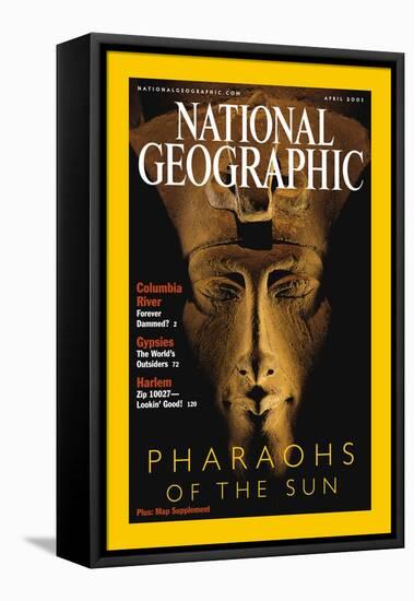 Cover of the April, 2001 National Geographic Magazine-Kenneth Garrett-Framed Premier Image Canvas