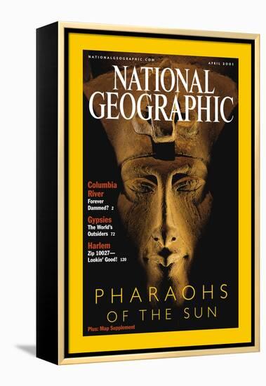 Cover of the April, 2001 National Geographic Magazine-Kenneth Garrett-Framed Premier Image Canvas